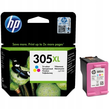Outlet Tusz HP 305XL 3YM63AE trójkolorowy wydajność 200 stron poj 5 ml OPIS