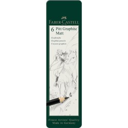 Ołówek tradycyjny Faber-Castell 2B, 4B, 6B, 8B, 10B, 12B 6 szt.