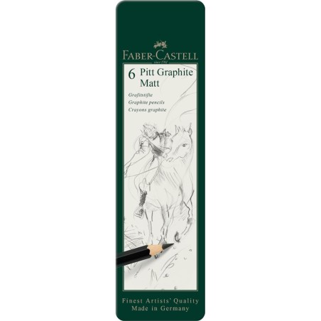 Ołówek tradycyjny Faber-Castell 2B, 4B, 6B, 8B, 10B, 12B 6 szt.