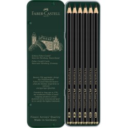 Ołówek tradycyjny Faber-Castell 2B, 4B, 6B, 8B, 10B, 12B 6 szt.