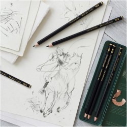 Ołówek tradycyjny Faber-Castell 2B, 4B, 6B, 8B, 10B, 12B 6 szt.