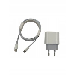 ASENTER ŁADOWARKA SIECIOWA 20W PD + KABEL LIGHTNING USB-C iPHONE APPLE 2M