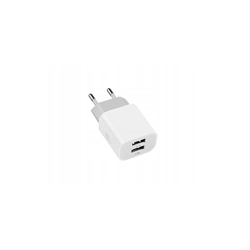 Ładowarka uniwersalna MUTTO 5V2A/10W z 2 portami USB biała