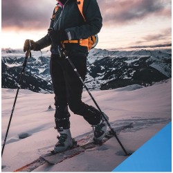 Outlet Kije trekkingowe Alpin Loacker Carbon Pro Series 115-135 cm lekkie