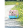 Interaktywny piesek Lucky w transporterku Baby Born + akcesoria