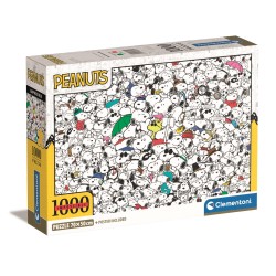 Outlet PUZZLE 1000 COMPACT IMPOSSIBLE PEANUTS, CLEMENTONI
