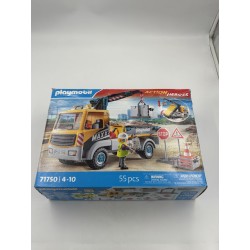Outlet Playmobil Action Heroes Ciężarówka budowlana z dźwigiem HDS 71750