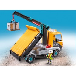 Outlet Playmobil Action Heroes Ciężarówka budowlana z dźwigiem HDS 71750