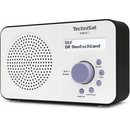 USZKODZONY Radio sieciowo-bateryjne DAB+ FM TechniSat Viola 2 Biały