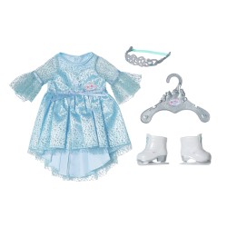 Zestaw BABY born Księżniczka na lodzie sukienka 43cm dla lalki + łyżwy CE