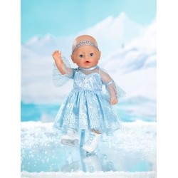 Zestaw BABY born Księżniczka na lodzie sukienka 43cm dla lalki + łyżwy CE