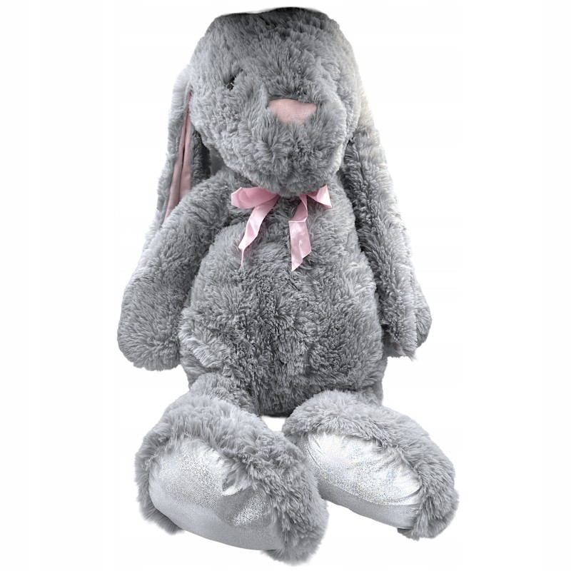 Elefun Zając XXL szary Maskotka pluszowa 52-60cm(na siedząco)