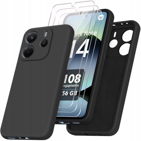 Outlet Etui Xiaomi Redmi Note 14 4G Global lekkie TPU + 3x Szkło Hartowane