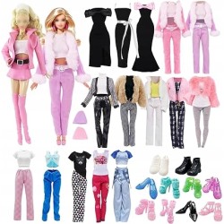 18 ubranek dla lalek Barbie zestawy spódniczka buty kurtka modny strój CE