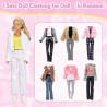 18 ubranek dla lalek Barbie zestawy spódniczka buty kurtka modny strój CE