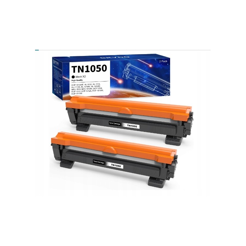 Outlet Toner TN1050 do Brother HL 1110 DCP 1510 MFC 1910W czarny 2 szt