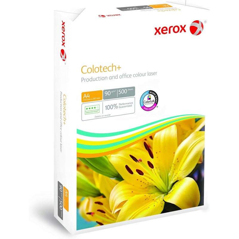 Outlet Papier biurowy ryza Xerox Colotech+ format A4 90g 500 arkuszy biały