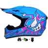 Outlet Kask motocyklowy cross ATV + gogle rękawice maska r. M 57-58 cm