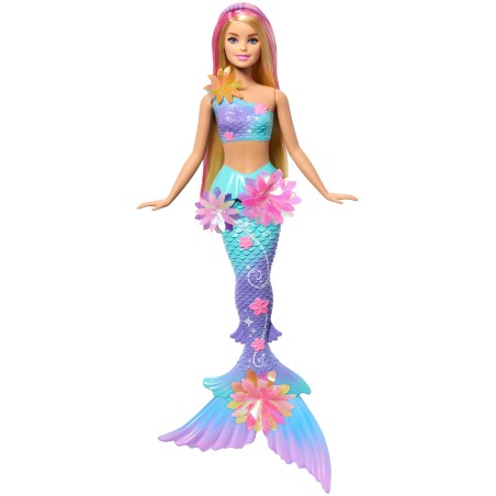 Lalka Barbie Dreamtopia Syrenka Rozkwitające kwiaty Blondynka JDM72 30 cm