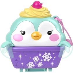 POLLY POCKET DOMEK ŚNIEŻNY PINGWINEK LALKI PINGWINY FIGURKI ZA6050 PREZENT