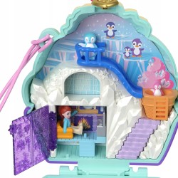 POLLY POCKET DOMEK ŚNIEŻNY PINGWINEK LALKI PINGWINY FIGURKI ZA6050 PREZENT