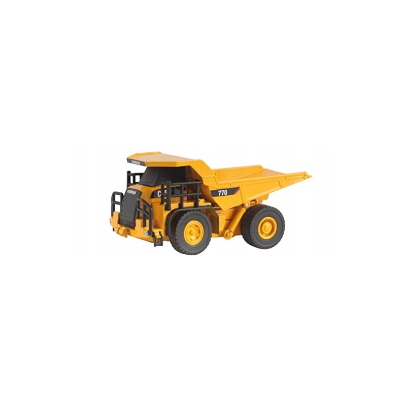 Ciężarówka CAT 770 z wywrotką zdalnie sterowany Carrera RC skala 1:64 żółta
