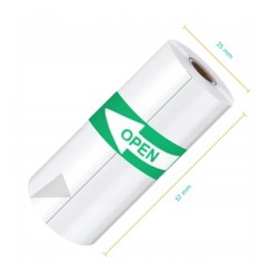 Papier termiczny samoprzylepny Kanza 10 szt. 57 mm x 4 m