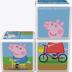 Outlet Klocki magnetyczne Świnka Peppa Pig GeoMag MagiCube 3el. 12m+ magnes
