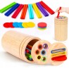 LHBuno zabawka Montessori sortowanie kolorów drewniana dziecięca 1-3 lat