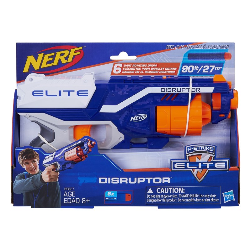 Outlet Podstawowy Pistolet Nerf N-Strike Elite Disruptor + 6 Strzałek B9837