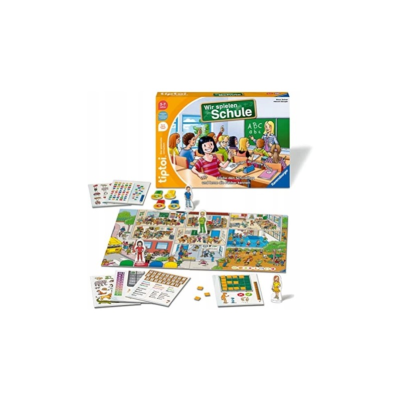 Gra edukacyjna RAVENSBURGER TIPTOI WIR SPIELEN SCHULE wersja niemiecka 5+