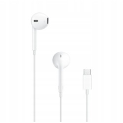 Słuchawki przewodowe dokanałowe Do Apple EarPods USB-C regulacja głośności