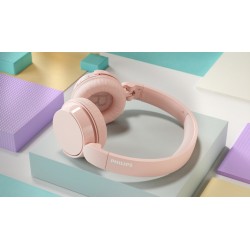 Outlet Philips Nauszne słuchawki bezprzewodowe Bluetooth różowe TAH4209PK