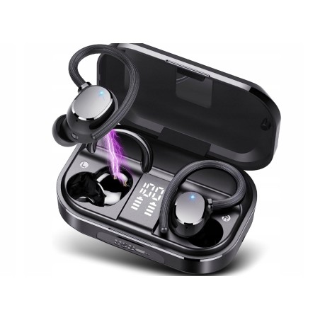 Outlet Słuchawki douszne Q25 bezprzewodowe z etui bluetooth zasięg 10 m