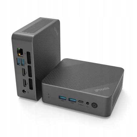 Outlet iProda Mini PC N100 8GB 256GB SSD Windows 11 HDMI USB C WiFi czarny