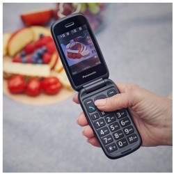 Outlet Panasonic KX-TU550EXC telefon dla seniora z klapką