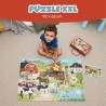 Outlet Puzzle dla dzieci BONNYCO XXL 60x40cm farma zwierzęta na wsi jakość