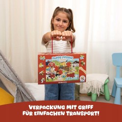 Outlet Puzzle dla dzieci BONNYCO XXL 60x40cm farma zwierzęta na wsi jakość