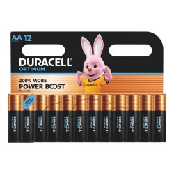 Outlet Bateria alkaliczna Duracell Optimum AA 12 szt. 200% więcej Power