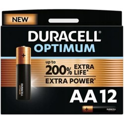 Outlet Bateria alkaliczna Duracell Optimum AA 12 szt. 200% więcej Power