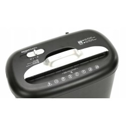 Outlet Amazon Basics P-4 niszczarka papieru 8 arkuszy karty kosz 15.5l