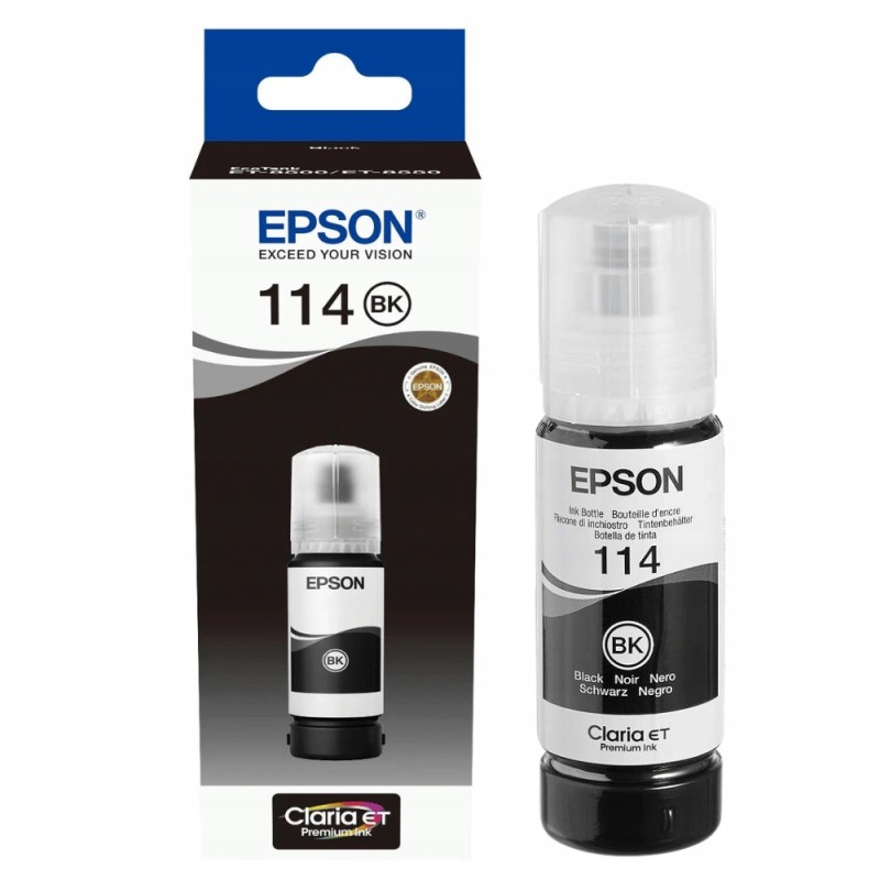 Outlet Tusz 114 T07A1 Epson EcoTank ET-8550 70ml atrament czarny