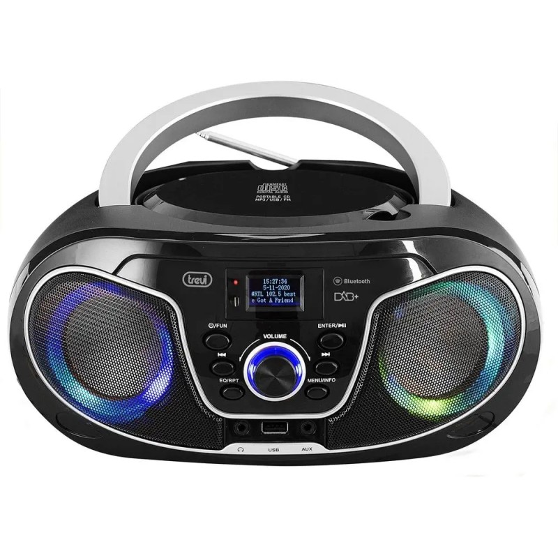 Outlet Radioodtwarzacz Trevi CMP 588 DAB boombox CD MP3 Bluetooth USB LED
