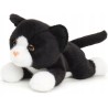 Pluszowy kot czarno-biały Uni-Toys 20 cm realistyczna maskotka eco z głosem