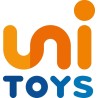 Pluszowy kot czarno-biały Uni-Toys 20 cm realistyczna maskotka eco z głosem