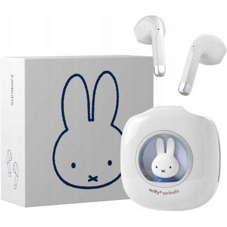 Outlet Miffy Bezprzewodowe Słuchawki Douszne Bluetooth IPX5 Niebieskie dla