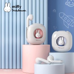 Outlet Miffy Bezprzewodowe Słuchawki Douszne Bluetooth IPX5 Niebieskie dla