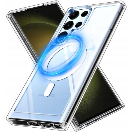 Outlet Ivoler przezroczyste etui pancerne MagSafe do Samsung Galaxy S23