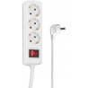 Outlet Listwa zasilająca z wyłącznikiem Hama przedłużacz 3 gniazda 3m biały