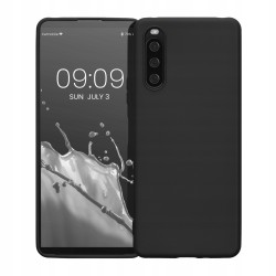 Outlet Kwmobile gumowe etui do Sony XPERIA 10 IV czarne PERFECT DOPASOWANIE